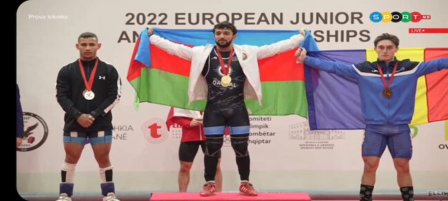 Azərbaycanlı gənc 3 qızıl medalla Avropa birinciliyinin qalibi oldu - FOTO