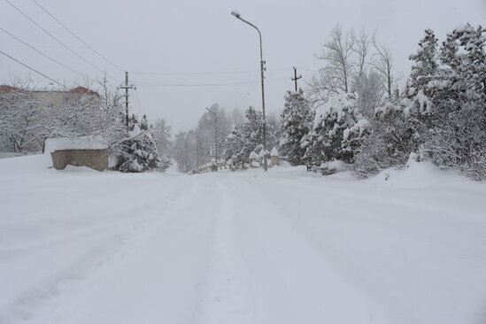 Qarlı Şuşadan heyrətamiz görüntülər - FOTO-VİDEO