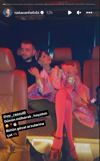 Natavan Həbibi onunla səmimi görüntülərini yaydı - FOTO