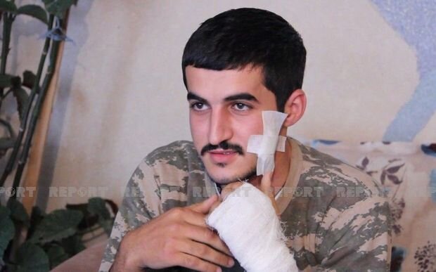 Ağdaş müharibədə bir neçə dəfə yaralanmış qazisini qəhrəman kimi qarşıladı - FOTO