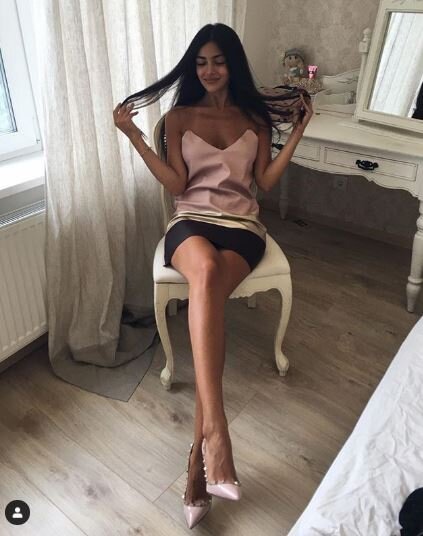 Ukraynada yaşayan Azərbaycan əsilli model gözəlliyi ilə göz qamaşdırır - FOTOLAR