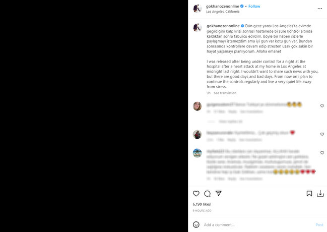 Gökhan Özen infarkt keçirdi - FOTO