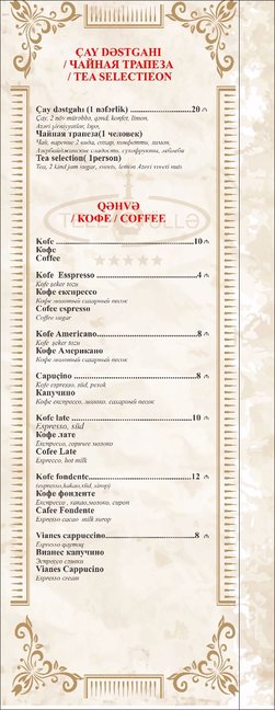 Bakının "ƏN BAHALI" restoranı Teleqüllədə - MENYU VƏ QİYMƏTLƏR