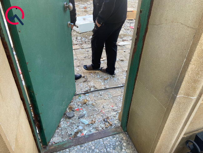 Partlayışda yaxınlıqdakı tikililərə də ziyan dəydi - Fotolar