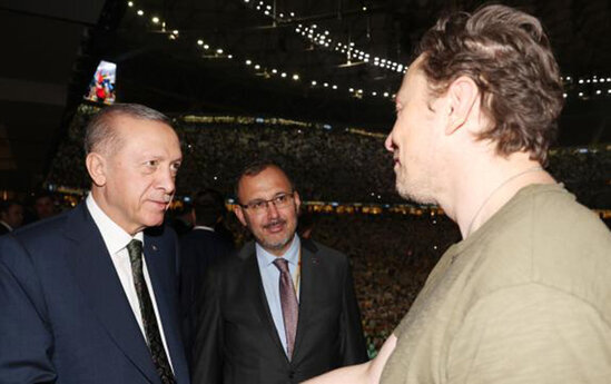 Ərdoğan İlon Maskla görüşdü - FOTO