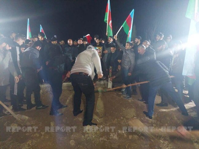 Şəhid Elçin Əliyevin nəşi torpağa tapşırıldı - Fotolar