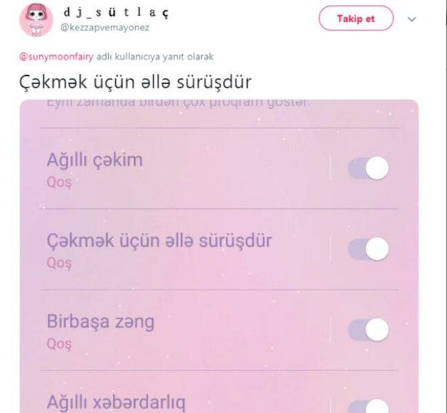 Türkiyədə yeni TREND: Telefonlarını Azərbaycan dilində işlədirlər - FOTO