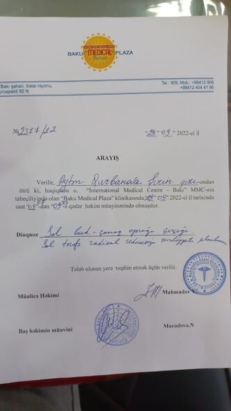 Yeddi yaşlı Aytən təcili əməliyyat olunmalıdır - FOTO