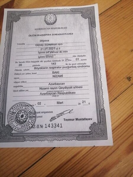 Həkim səhlənkarlığı 2 azyaşlı uşağı ANASIZ QOYDU - ŞİKAYƏT