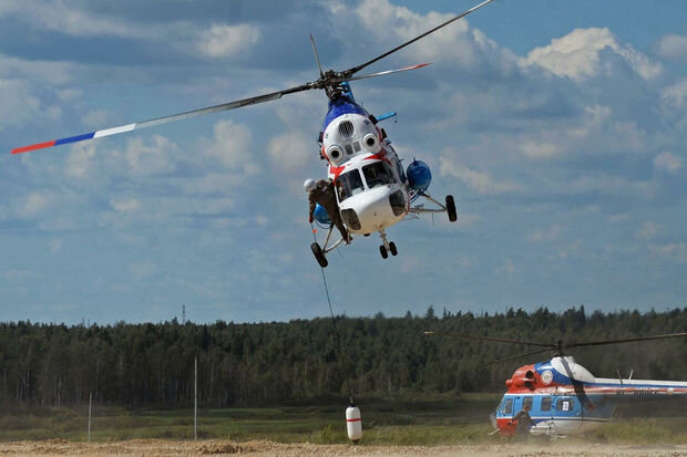 Rusiyada helikopter qəzası baş verib