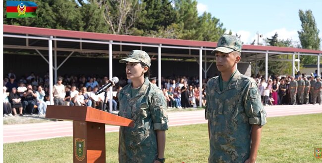 Göylər kəndindən 3 qız Hərbi İnstituta qəbul olunub - Fotolar