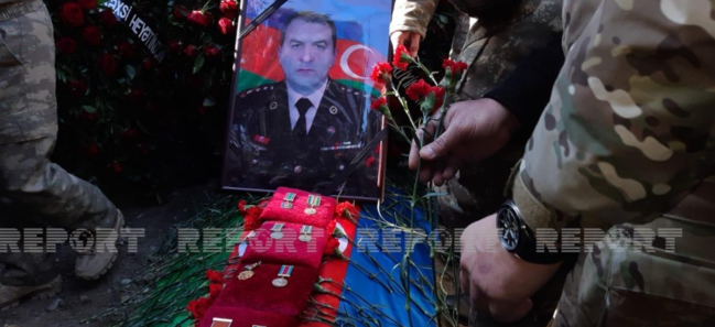 Şəhid polkovnik dəfn olundu - FOTOLAR