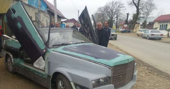 Azərbaycanlı qeyri-adi avtomobil hazırladı - FOTOLAR