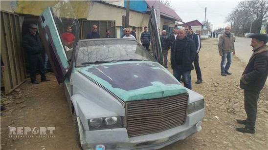 Azərbaycanlı qeyri-adi avtomobil hazırladı - FOTOLAR