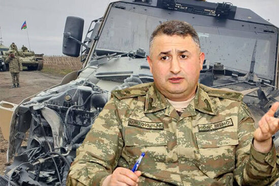 General-mayor Hikmət Həsənov danışdı: "Avtomobilim minaya düşüb" - FOTO/VİDEO