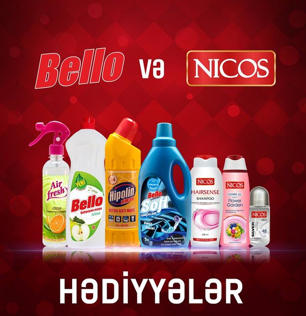 "Bello" və "Nicos" brendlərindən alın HƏDİYYƏ QAZANIN