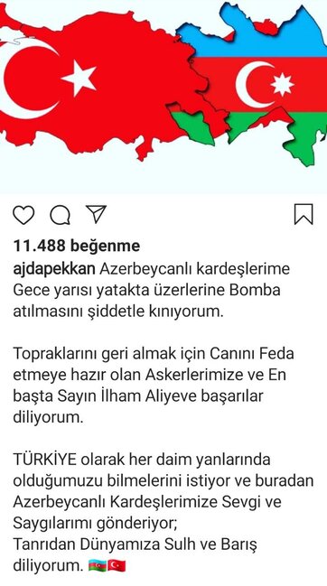 Ajda Pekkan: "Azərbaycanlı qardaşlarımıza sevgi və ehtiramımı göndərirəm" - FOTO