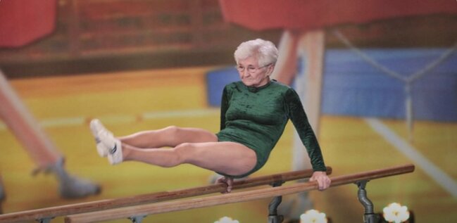 Siz gimnastlar görmüsünüz, amma heç vaxt beləsini yox: 98 yaşlı nənə Ginnesin rekordlar kitabına düşdü