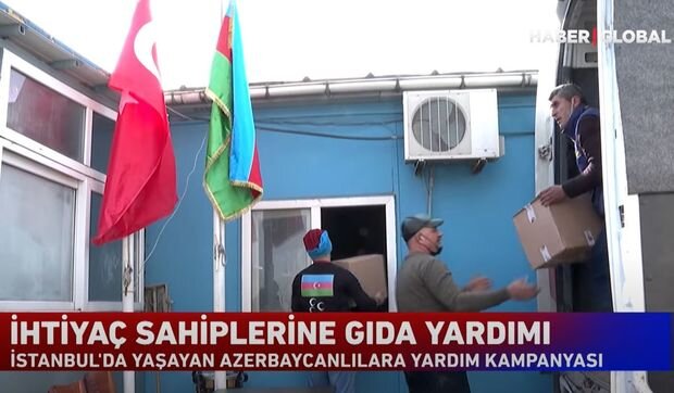 İstanbulda aztəminatlı azərbaycanlı ailələrə yardım edildi - VİDEO