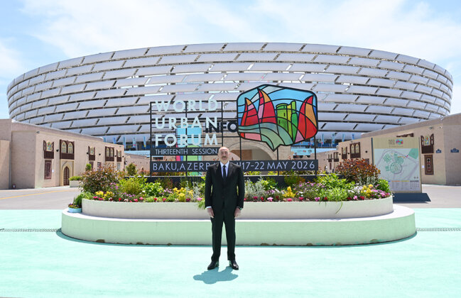 Prezident Bakı Olimpiya Stadionunda - Fotolar