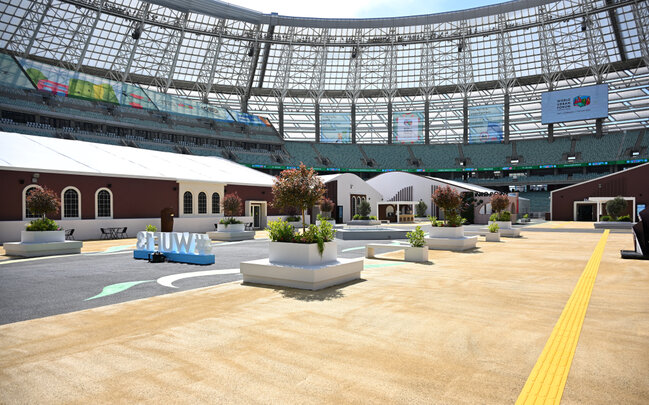 Prezident Bakı Olimpiya Stadionunda - Fotolar