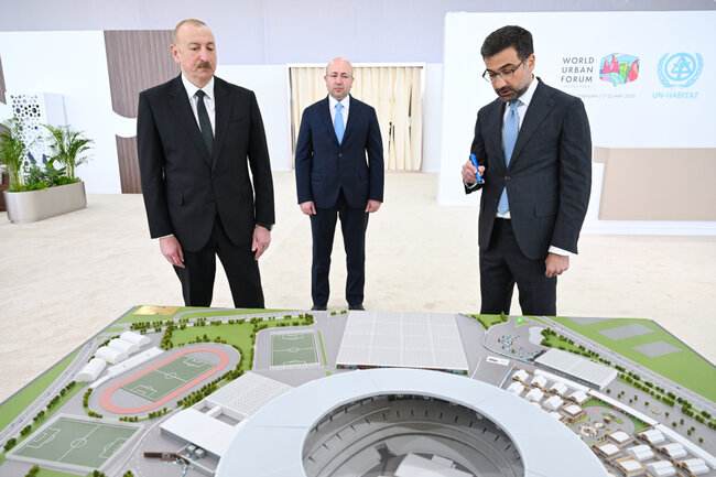 Prezident Bakı Olimpiya Stadionunda - Fotolar