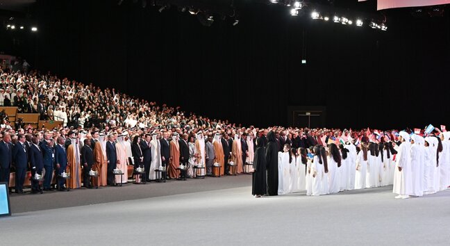 İlham Əliyev Əbu-Dabi Dayanıqlılıq Həftəsinin açılış mərasimində - FOTOLAR