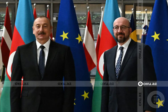 İlham Əliyev və Şarl Mişel arasında görüş olub - FOTO/VİDEO