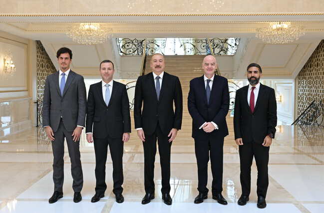 Prezident İnfantinonu qəbul etdi - Fotolar