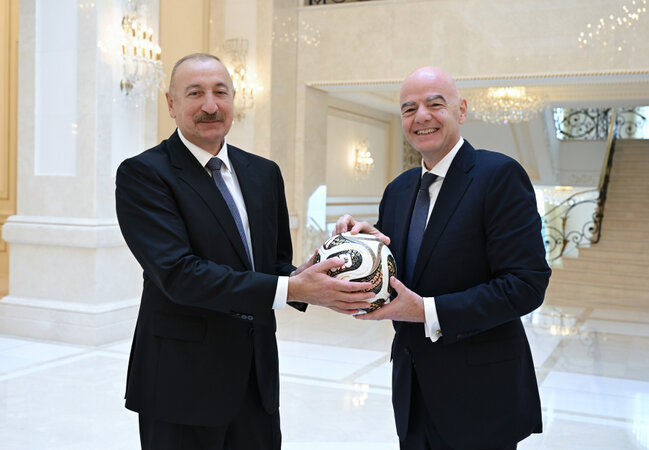 Prezident İnfantinonu qəbul etdi - Fotolar