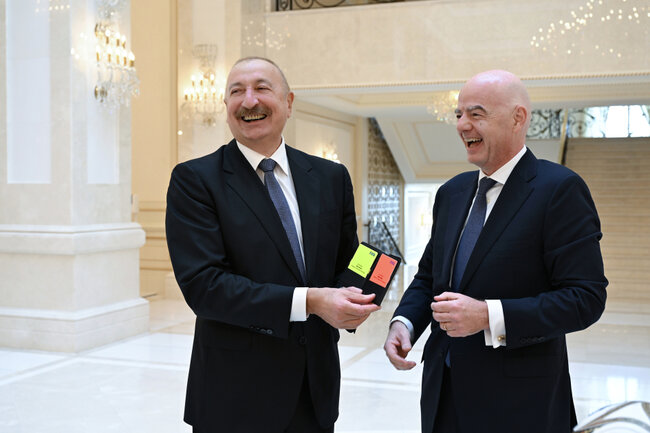 Prezident İnfantinonu qəbul etdi - Fotolar