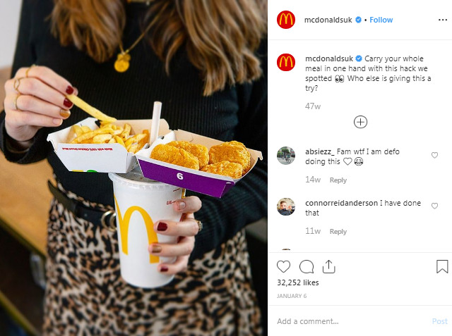 "McDonald's"da bütün yeməkləri BİR ƏLDƏ tutub ayaqüstü və PULSUZ yeməyin RAHAT ÜSULU - FOTO-VİDEO