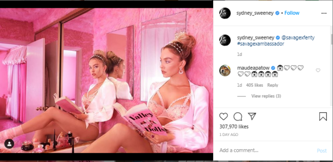 Məşhur aktrisa Rihannanın alt paltar brendini REKLAM ETDİ - FOTOLAR