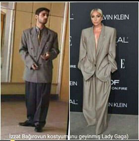 "Həmin şalvarlara da "banan şalvar" deyirdilər" - İzzət kostyumundan danışdı - FOTO