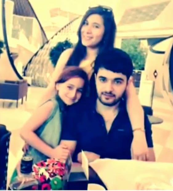 Könül Kərimova oğlu və qızı ilə - FOTO