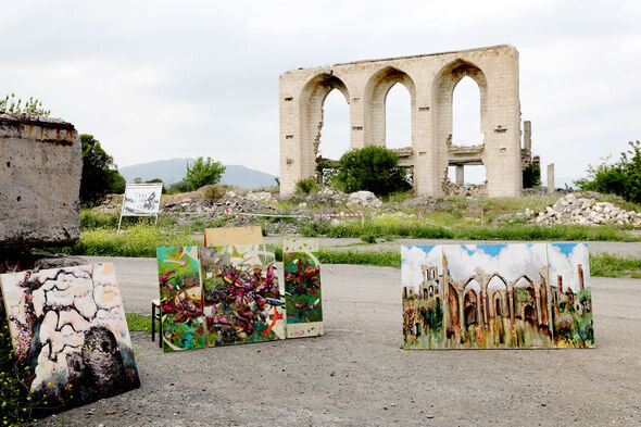 Qarabağda "Xarı bülbül" maketləri ərsəyə gətirilib - FOTO-VİDEO