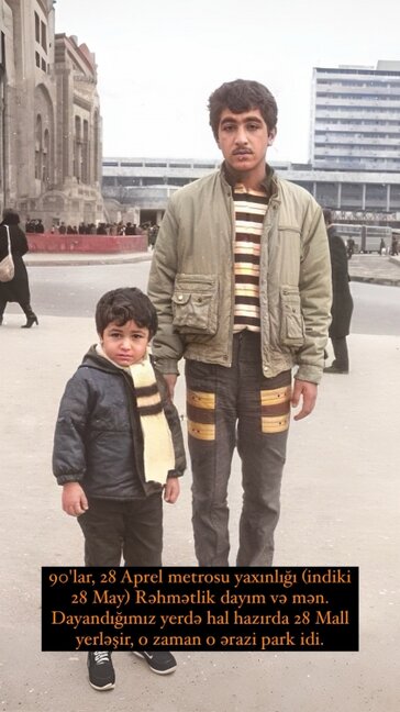 Məşhur aparıcı uşaqlıq şəklini paylaşdı - Foto