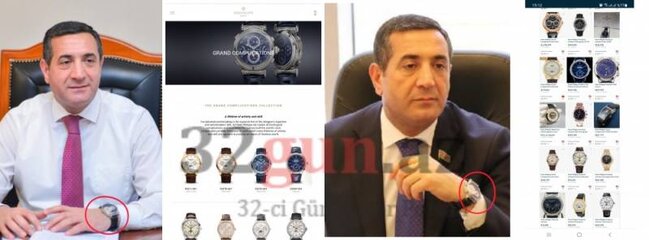 Deputat Mahir Abbaszadənin ev və maşın qiymətinə olan saatları - ŞOK FOTOLAR