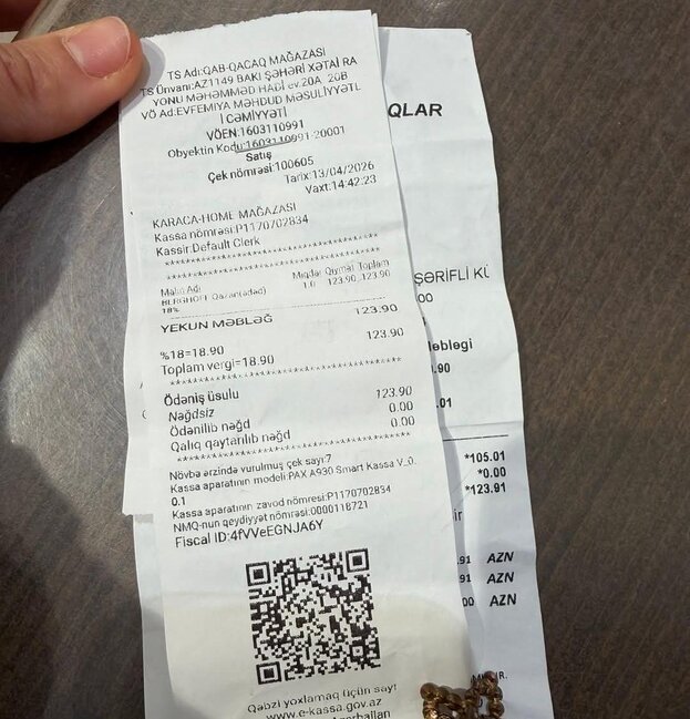 "Karaca"dan ŞİKAYƏT: Alınan mal zay çıxdı - Foto