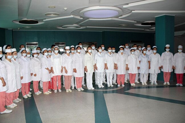 Zakir Həsənov hospitalda müalicə olunan hərbçilərlə görüşüb