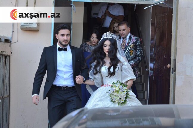 Xalq artistinin oğlu və gəlini - FOTOLAR