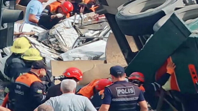 "KamAZ"ın aşması səbəbindən 3 nəfərin öldüyü qəza ilə bağlı cinayət işi başlanıldı