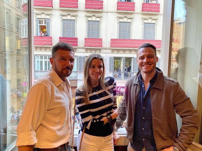 Kərəm Bürsin Antonio Banderasın qonağı oldu - FOTOLAR