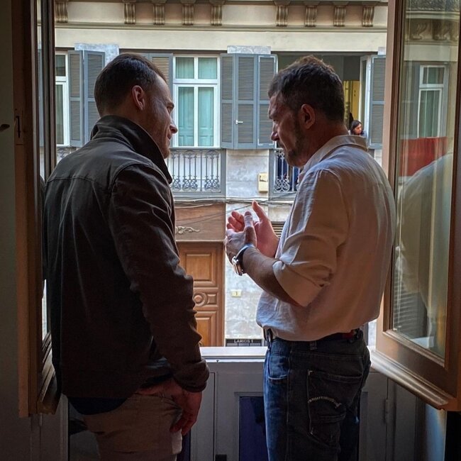 Kərəm Bürsin Antonio Banderasın qonağı oldu - FOTOLAR