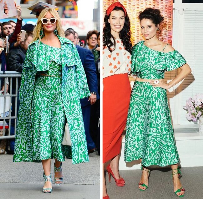 Oxşar geyinən MƏŞHURLAR - FOTO