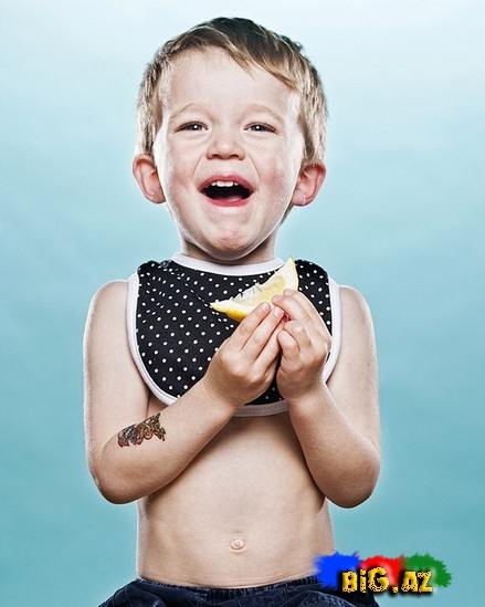 Limonla ilk tanışlıq - FOTO