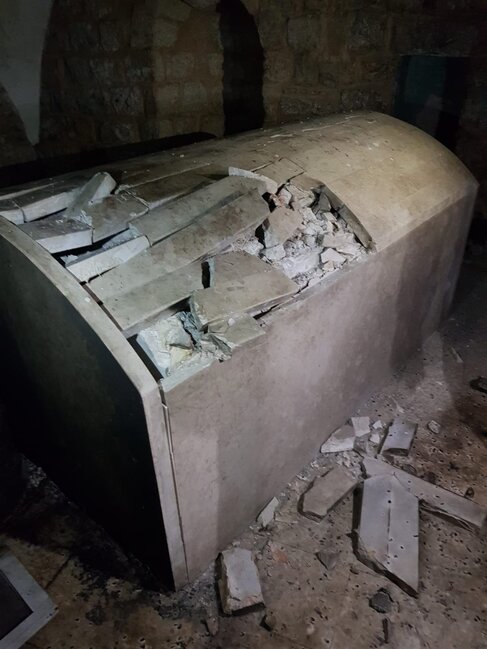 Həzrəti Yusifin türbəsi dağıdıldı - Fotolar