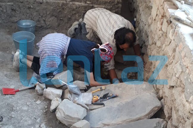 Azərbaycanda qəbri tapılan xanın skeleti çıxarıldı - FOTO