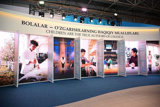 Leyla Əliyeva İmam əl-Buxarinin memorial kompleksində - Fotolar