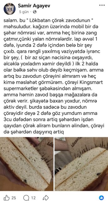 "Lökbatan" çörəyindən görün nə çıxdı - Foto